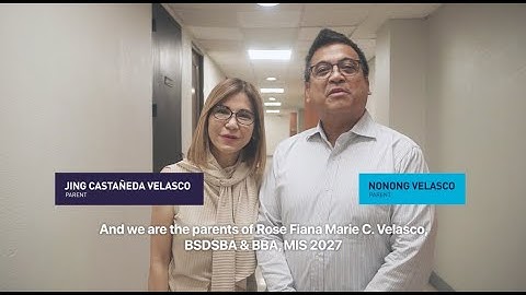 AIM Bachelor of Science in Data Science and Business Administration - Velascos (Parents)