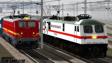 Sealdah - New Delhi Rajdhani Express | GZB WAP7 | MSTS Open Rails Journey Part 1