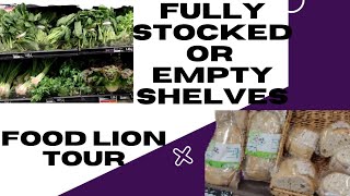 Empty Shelves or Fully Stocked? | Local Food Lion tour.