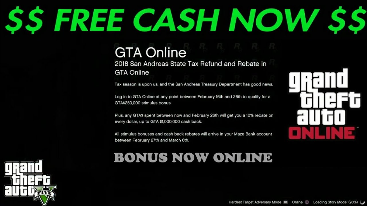 gta-online-free-cash-now-online-tax-refund-2018-youtube