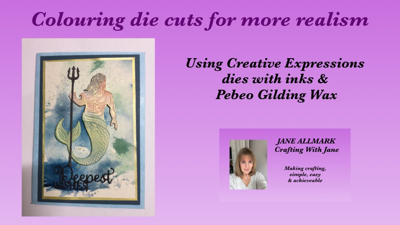 Colouring die cuts for more realism in your cardmaking - YouTube