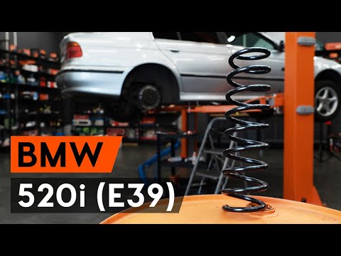 Kuinka vaihtaa takajousi BMW 520i (E39) -merkkiseen autoon [AUTODOC -OHJEVIDEO]