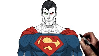 How To Draw Cosmic Armor Superman | Step By Step | DC