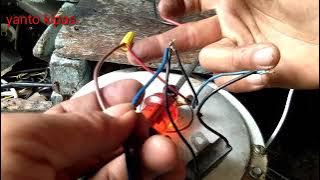 CARA MENGETAHUI KABEL SETRUM DAN CAPASITOR KIPAS GANTUNG