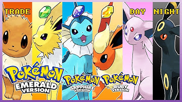 Pokemon Emerald/Ruby/Sapphire - How to Get Eevee Using Trade & Evolve It!