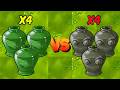 PVZ 1 Hybrid 3.16 Challenge - X4 Hybrid Plants Vases VS X4 Zombie Vases - Who Will Win?