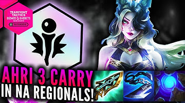 Hitting AHRI 3 ⭐⭐⭐with HIGH ROLLER at TFT NA Regionals! | Teamfight Tactics Set 6.5 Patch 12.5b