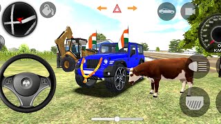 Dollar (Song) Modified Mahindra Blue Thar Offroad Stunt Driving Gameplay Indian Cars Simulator 3D 😈