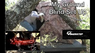 My Ameristep Bowhunting Ground Blind Set Up