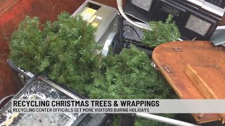 Disposing household items and Christmas trees after the holidays