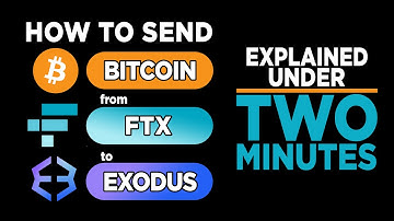 How to send BITCOIN from FTX to EXODUS MADE EASY
