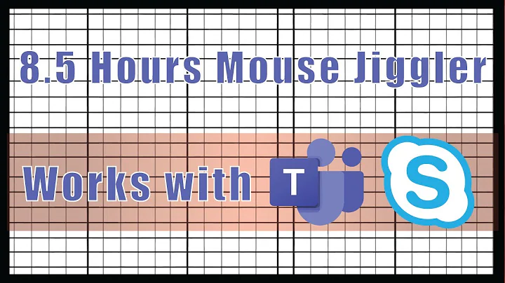 Mouse Jiggler 8.5 Hours - Keep Computer Awake - Perfect for 8 Hour Shift