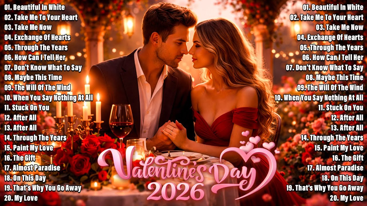 Happy Valentine's Day 2026 💖 Best Romantic Love Songs | Celine Dion, Jim Brickman, David Pomeranz