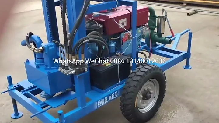 Small Portable Diesel Hydraulic Water Well Drilling Rig Made In China
