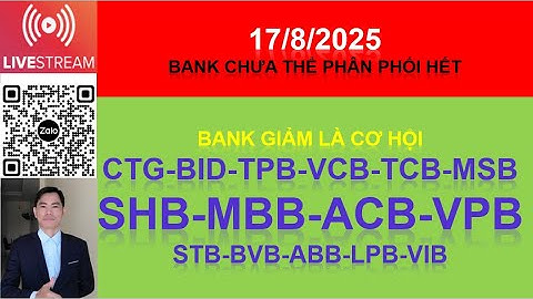 Phân tích Cổ phiếu CTG BID TPB VCB TCB MSB SHB MBB ACB VPB STB BVB ABB LPB VIB Bank giảm là cơ hội