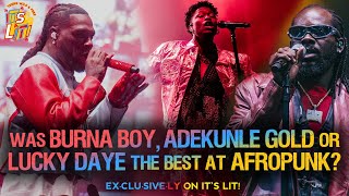 BURNA BOY, LUCKY DAYE, ADEKUNLE GOLD @ Afropunk Fest, Brooklyn, New York 2022