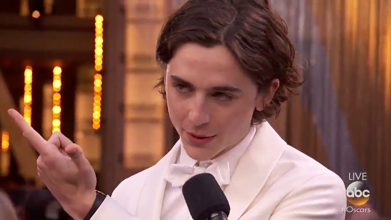 Best Actor nominee Timothée Chalamet brought his mom to the Oscars 