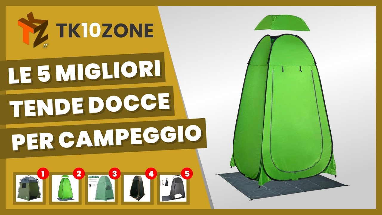 VidaXL Tenda da Campeggio per Doccia WC Spogliatoio Giallo