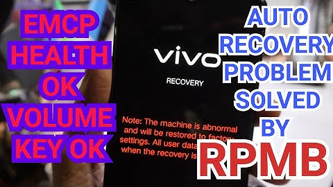 VIVO S1 AUTO RECOVERY PROBLEM SOLVE,BY RPMB
