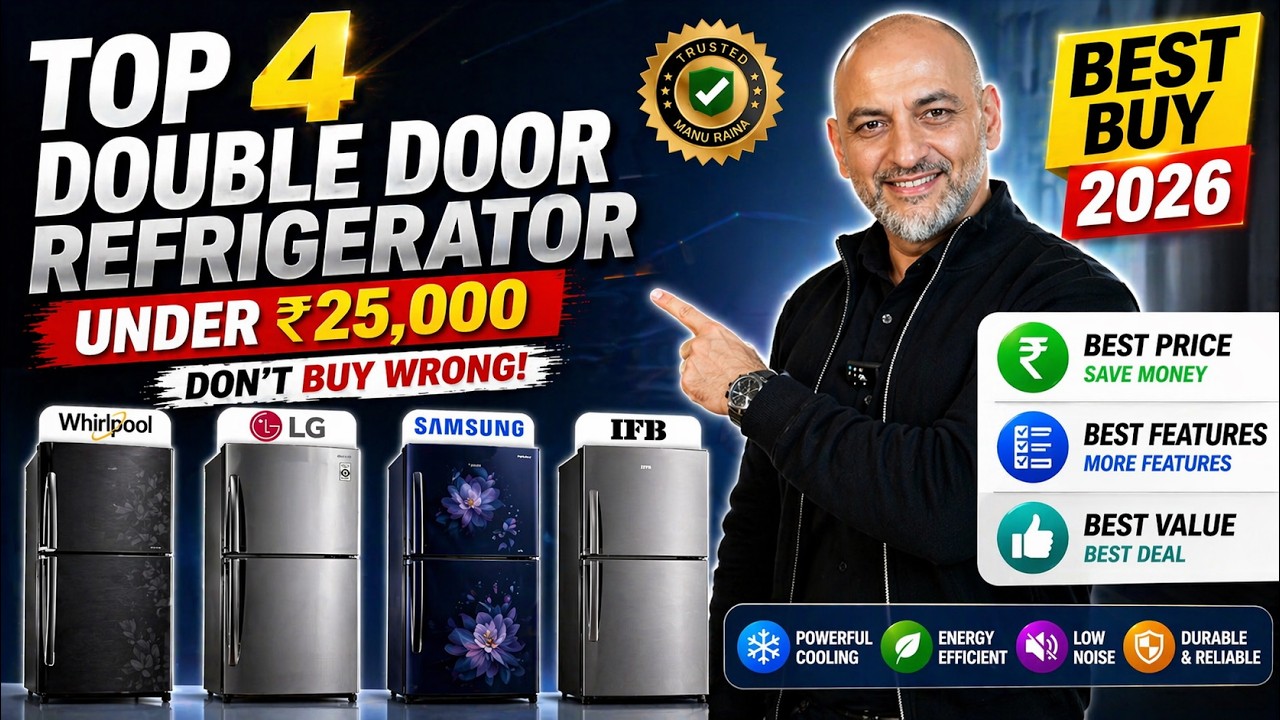 Top 4 Double Door refrigerator under 25000 | Value for Money ...
