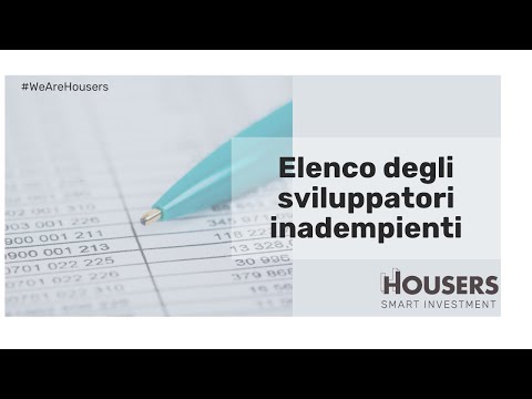 Elenco degli sviluppatori inadempienti | Crowdfunding | Housers