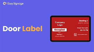 Smart Room Management with Door Label Digital Signage!