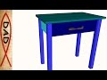 DIY Niight stand table SketchUp plans