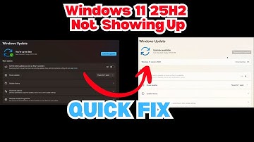 Windows 11 25H2 Not Showing Up ( Quick Fix ) 100% Working