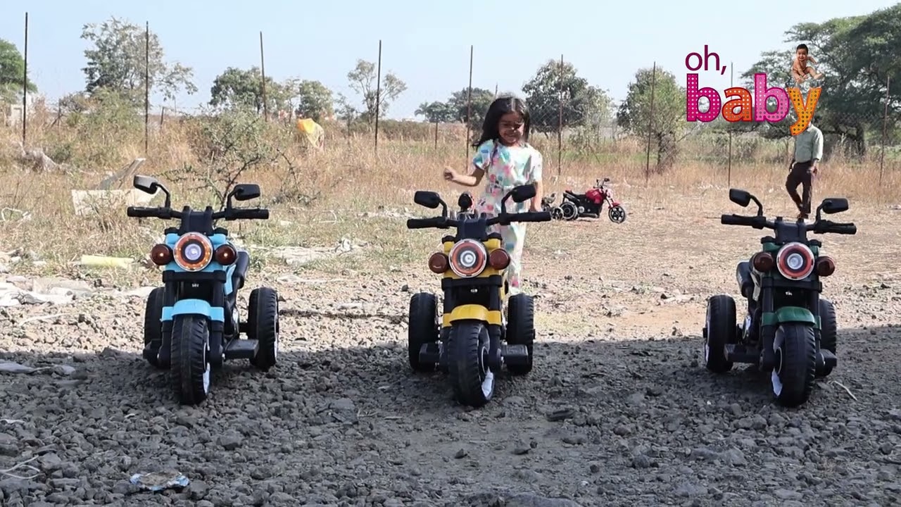 Hawk Ride on Bike With Music, Lights & USB // 3 Wheel toys bike