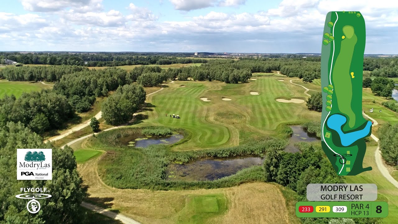 Modry Las Modry Las Golf Resort Choszczno - Hole 8 - YouTube