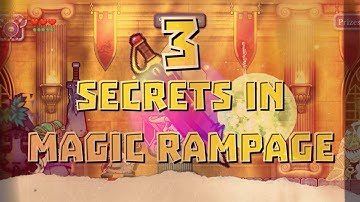 Top 3 SECRETS in magic rampage i wish i knew before! | #magicrampagegame #gaming