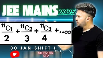JEE Main 2026 || JEE MAIN 2024( 30 Jan  - Shift 1 ) Binomial Theorem #maths JEE Class 12