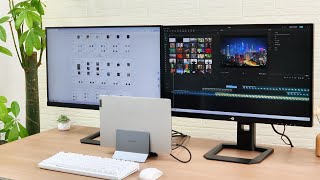 PULWTOP USB C DOCKING STATION WITH DUAL MONITOR 4K 60Hz for WINDOWS #pulwtop