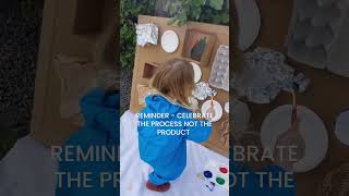 DIY recycled art canvas activity for kids #momhack