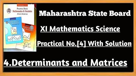 11th (Science) Mathematics Practical No.4