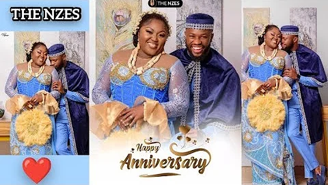 Happy wedding anniversary to the Nzes | Stan Nze and Blessing Jessica Obasi now Blessing Nze