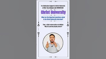Don’t Go to the Christ university Interview Without Watching This! 🚨#admission ChristUniversity