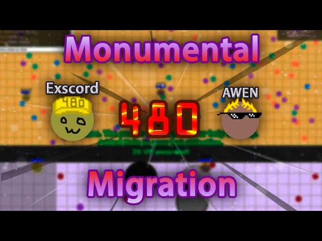 Evades.io - Monumental Migration 1 to 480 Machine Uncut - 43mins