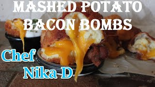 Mashed Potato Bacon Bombs Recipe - Chef Nika D