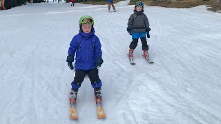 Буковель 2020 Лев и Эльдар дети на лыжах Видео для детей