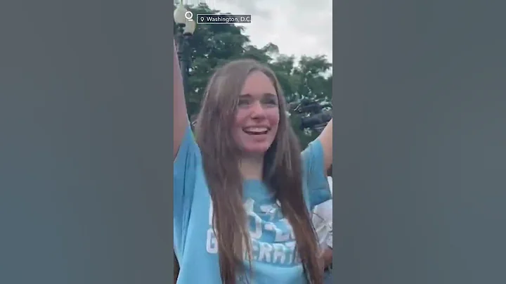 Anti-Abortion Protesters Cheer Roe v. Wade Ruling at Supreme Court