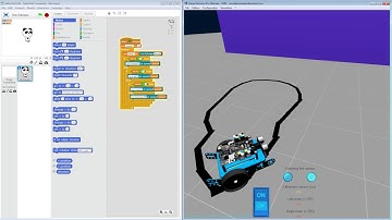 Rrobot mBot, mBlock, simulation with Virtual Universe Pro software