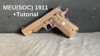 Cardboard 1911 (M45 MEUSOC) πΊπΈ w/ Tutorial