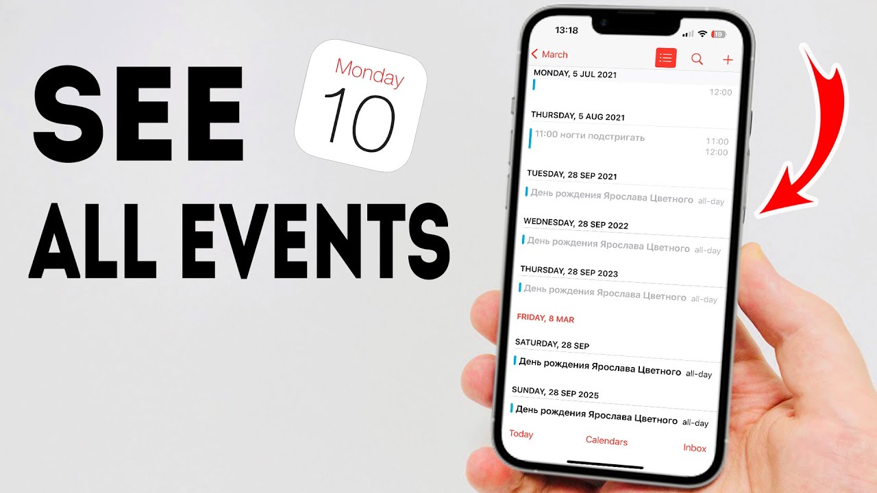 How To See All Events On IPhone Calendar Full Guide YouTube