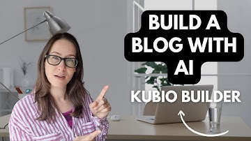 Create a Blog with AI : Kubio Builder