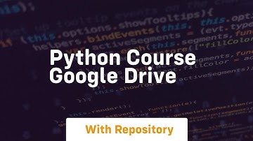 python course google drive