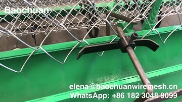 2m 3m 4m 5m 6m China chain link fence machine working video / chain link fencing wire making machine
