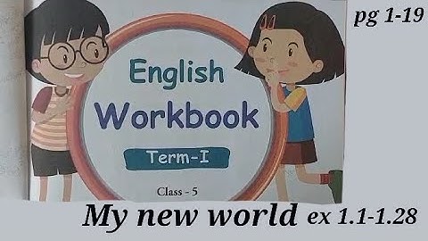 5th std term-1|Workbook answers |English unit 1 |Ennum eluthum| My new world