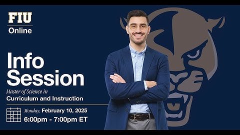 Info Session – Online Master’s in Curriculum and Instruction - Prospective Students - August 2025