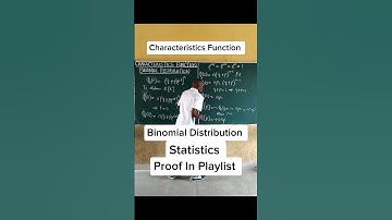 Characteristic Function of Bernoulli Distribution - Finding its Expectation and Variance #discrete
